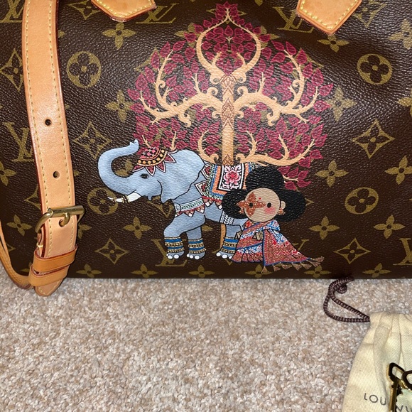 Louis Vuitton Speedy bandouliere custom - Picture 4 of 14